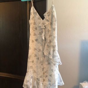 DETAILED SUMMER POLKA DOT DRESS